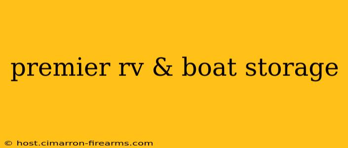 premier rv & boat storage