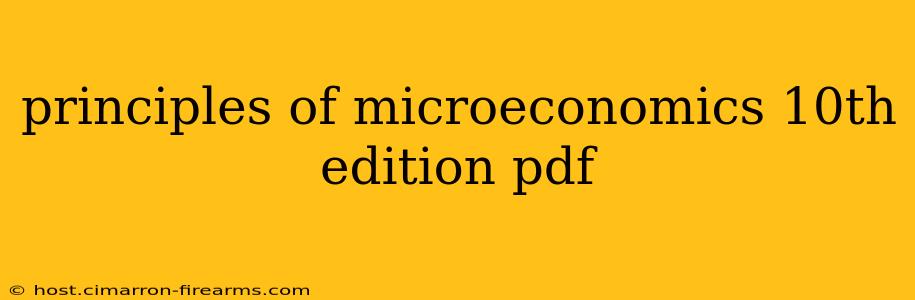 principles of microeconomics 10th edition pdf