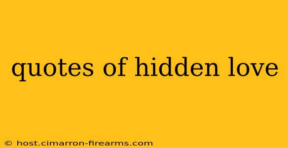 quotes of hidden love