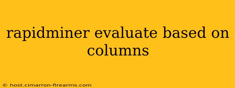 rapidminer evaluate based on columns