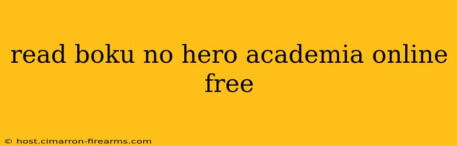 read boku no hero academia online free