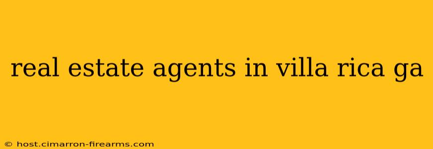 real estate agents in villa rica ga