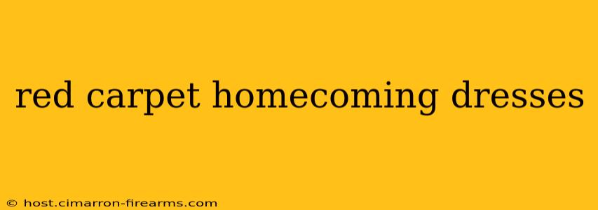 red carpet homecoming dresses