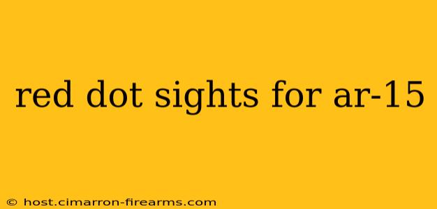 red dot sights for ar-15