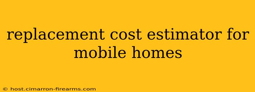 replacement cost estimator for mobile homes