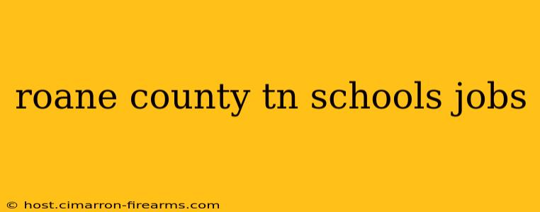 roane county tn schools jobs