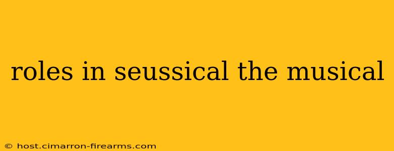 roles in seussical the musical