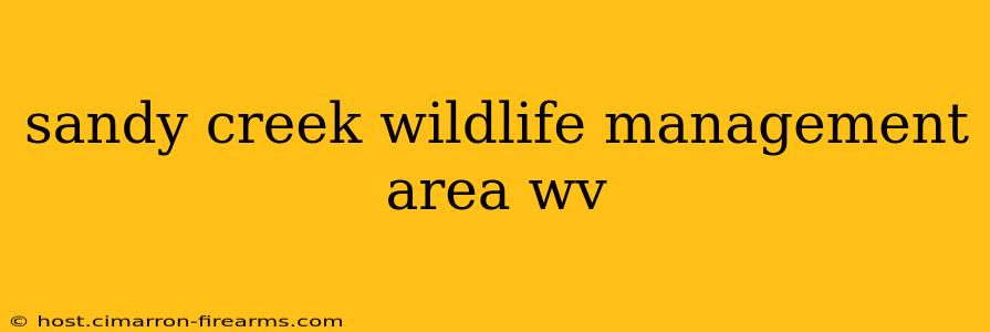 sandy creek wildlife management area wv