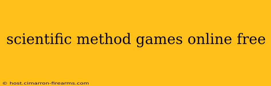 scientific method games online free