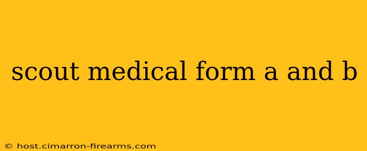 scout medical form a and b