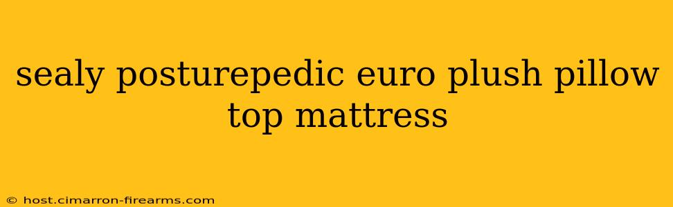 sealy posturepedic euro plush pillow top mattress