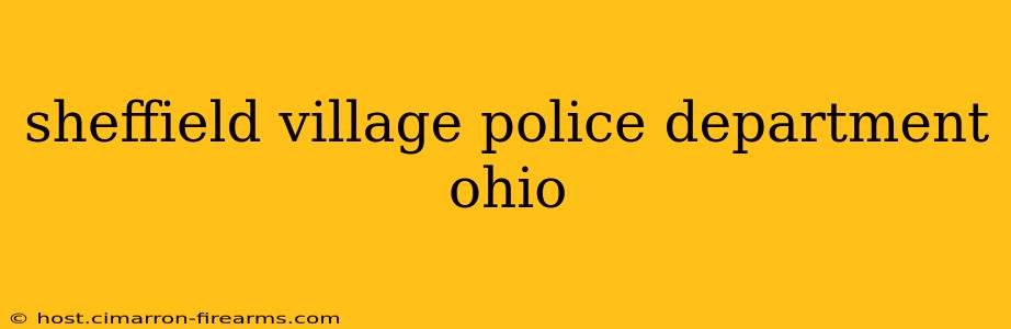 sheffield village police department ohio