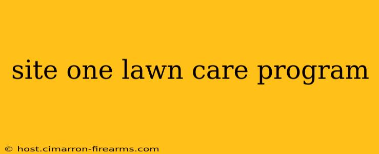 site one lawn care program