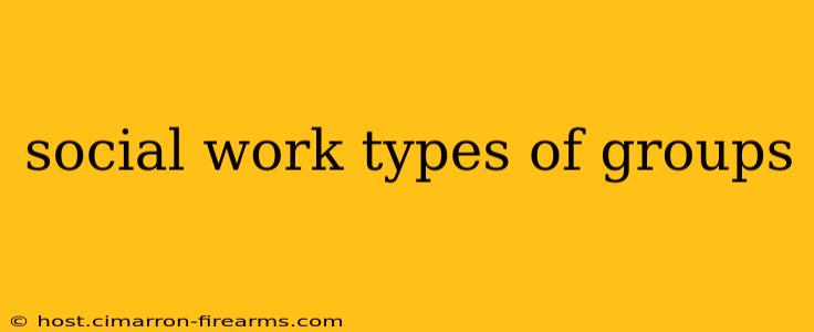 social work types of groups