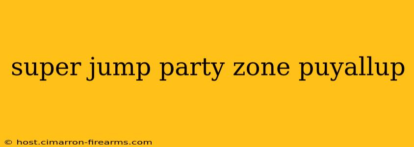 super jump party zone puyallup