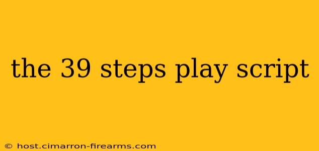 the 39 steps play script