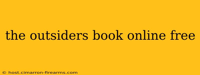 the outsiders book online free