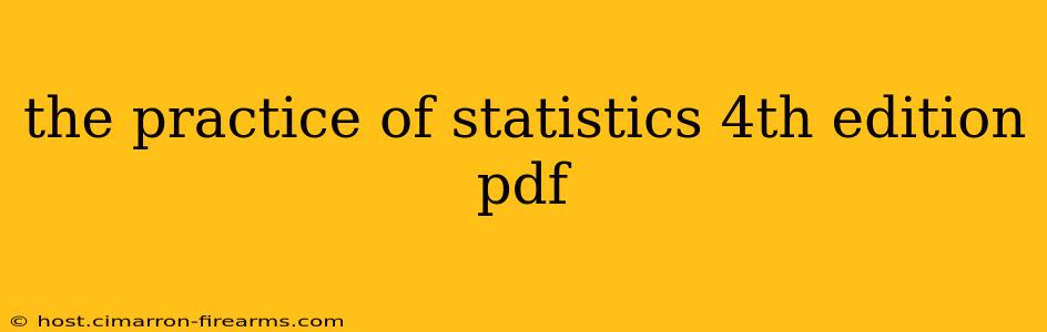 the practice of statistics 4th edition pdf