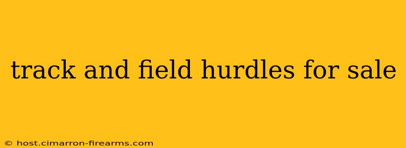 track and field hurdles for sale