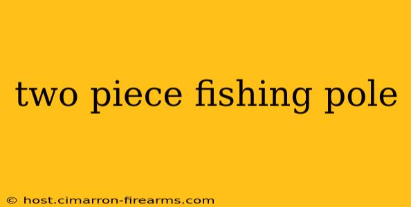 two piece fishing pole