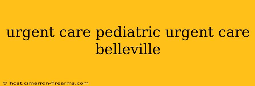 urgent care pediatric urgent care belleville