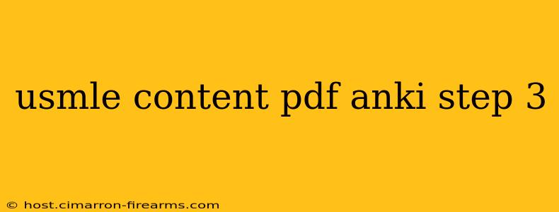 usmle content pdf anki step 3