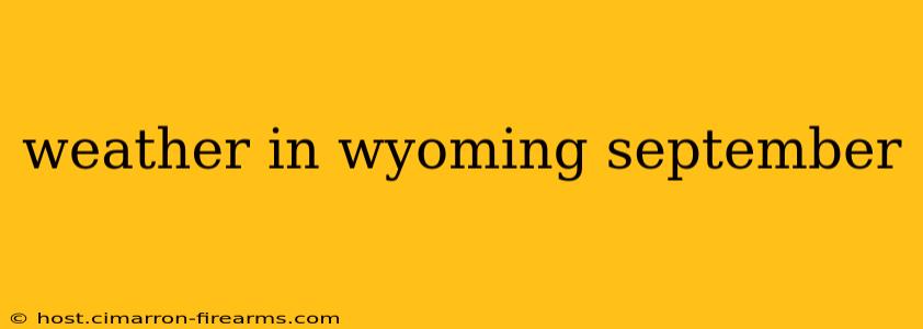 weather in wyoming september