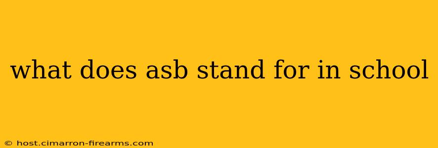 what does asb stand for in school