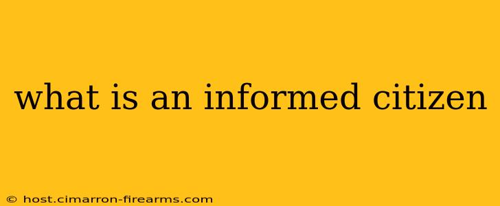 what is an informed citizen