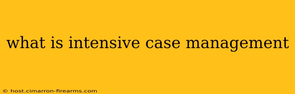 what is intensive case management