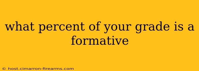 what percent of your grade is a formative