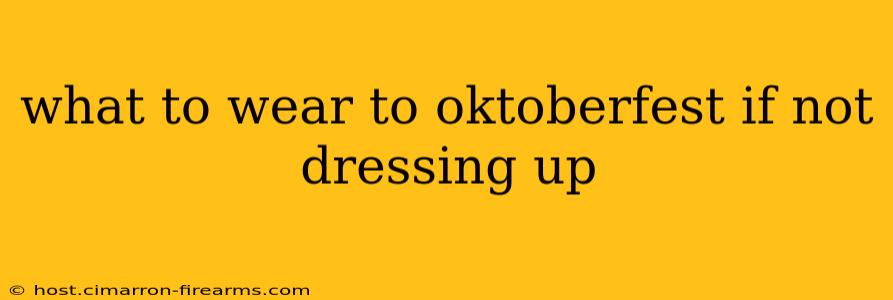 what to wear to oktoberfest if not dressing up