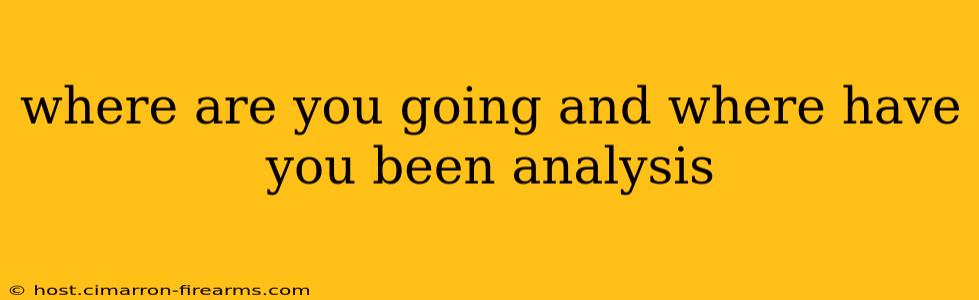 where are you going and where have you been analysis