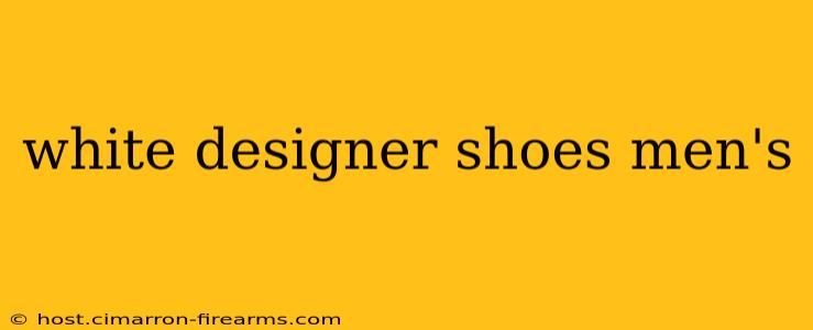 white designer shoes men's