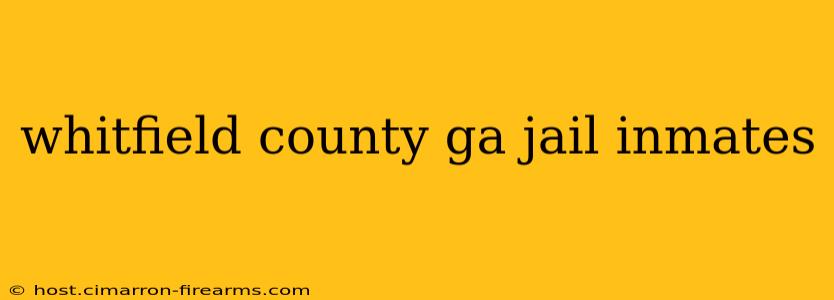 whitfield county ga jail inmates