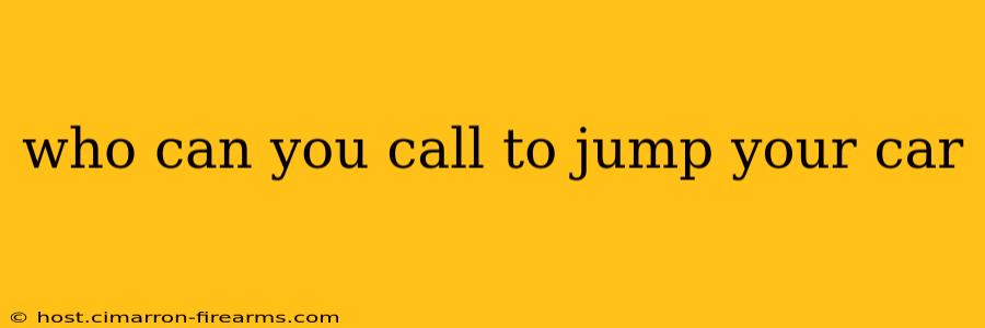 who can you call to jump your car