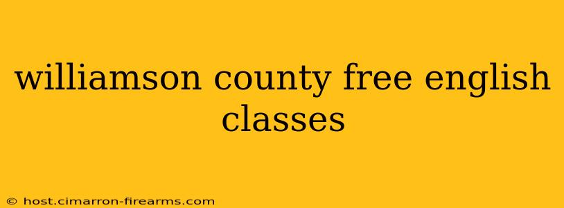 williamson county free english classes