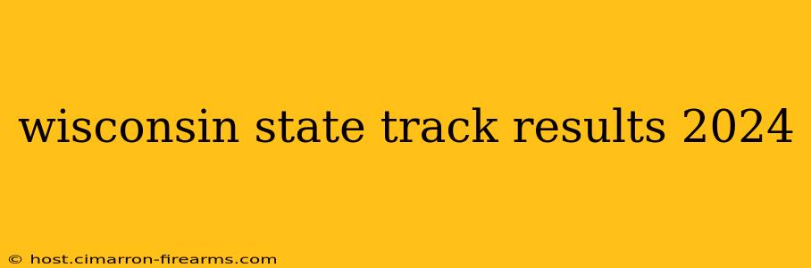 wisconsin state track results 2024