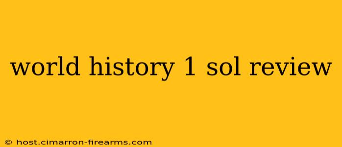 world history 1 sol review