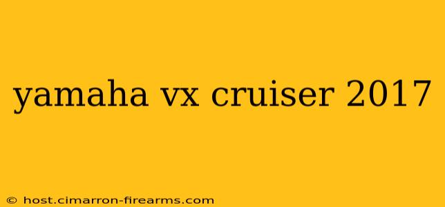 yamaha vx cruiser 2017