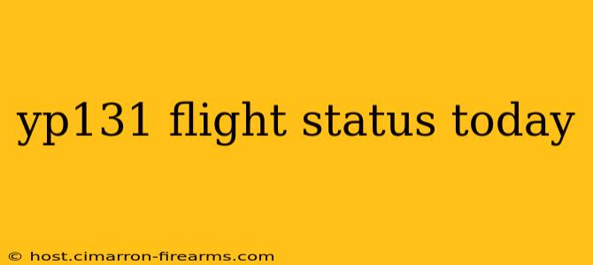 yp131 flight status today